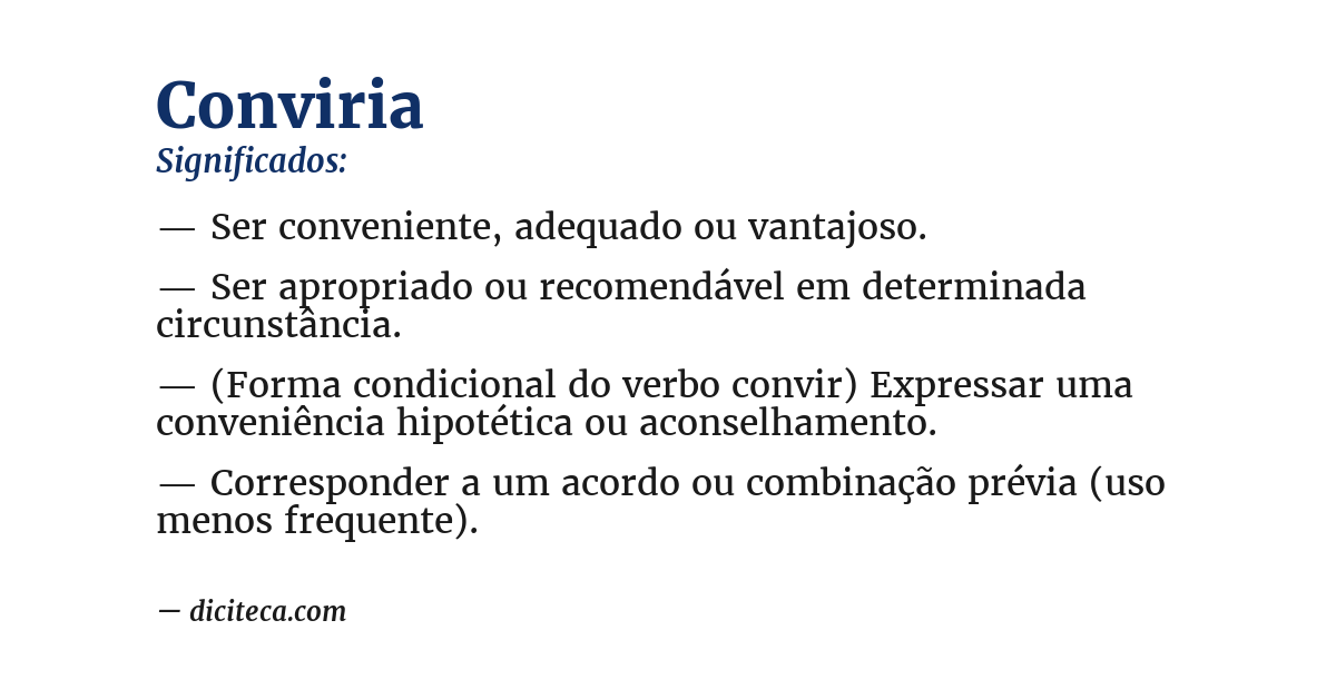 Significado de conviria