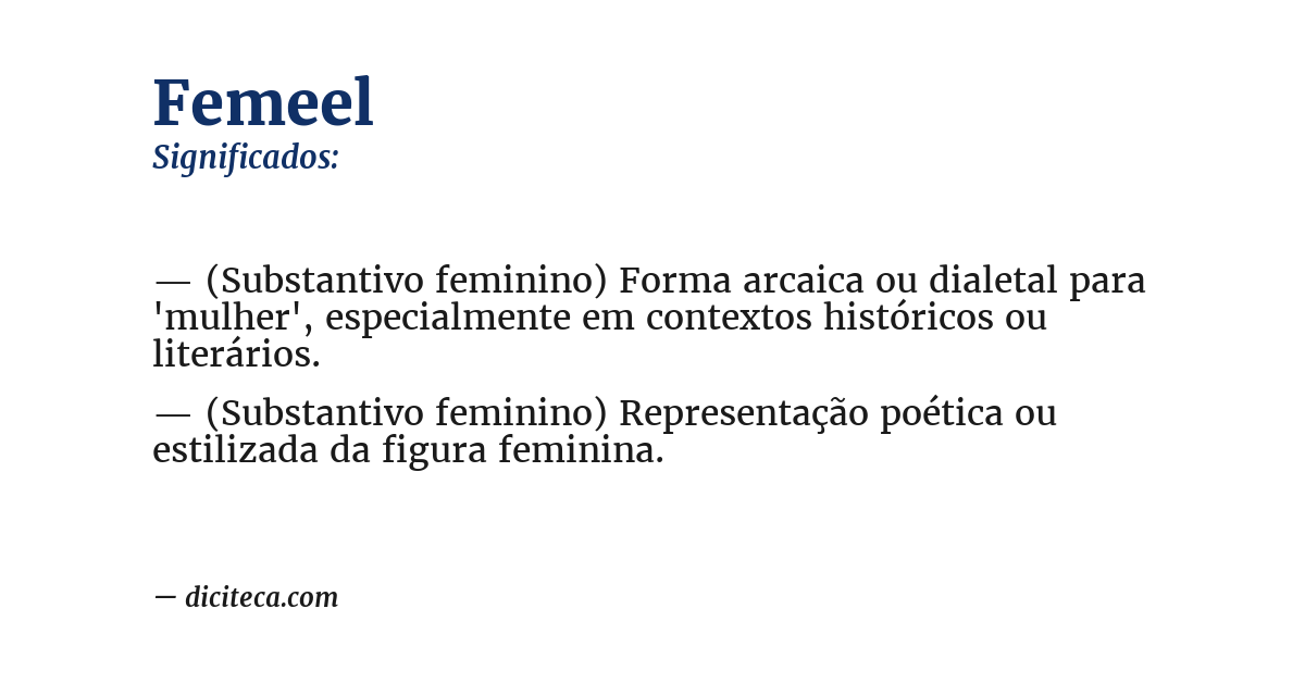 Significado de femeel