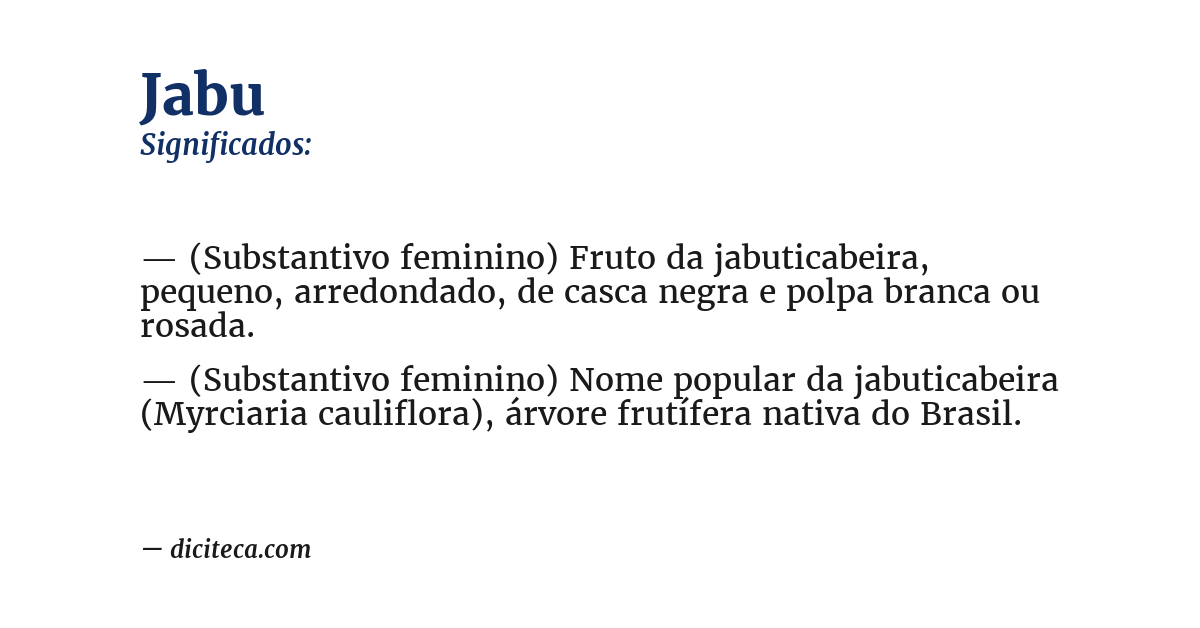 Significado de jabu