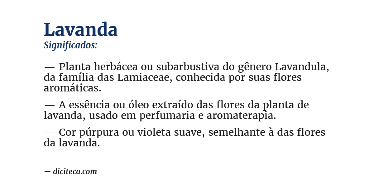 Significado de lavanda