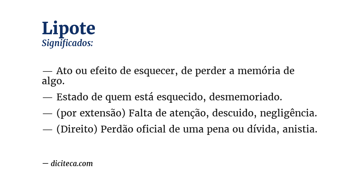 Significado de lipote