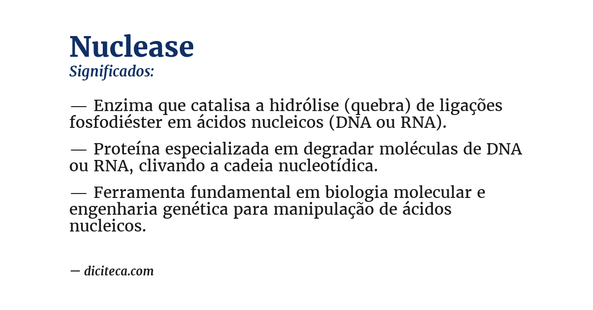 Significado de nuclease