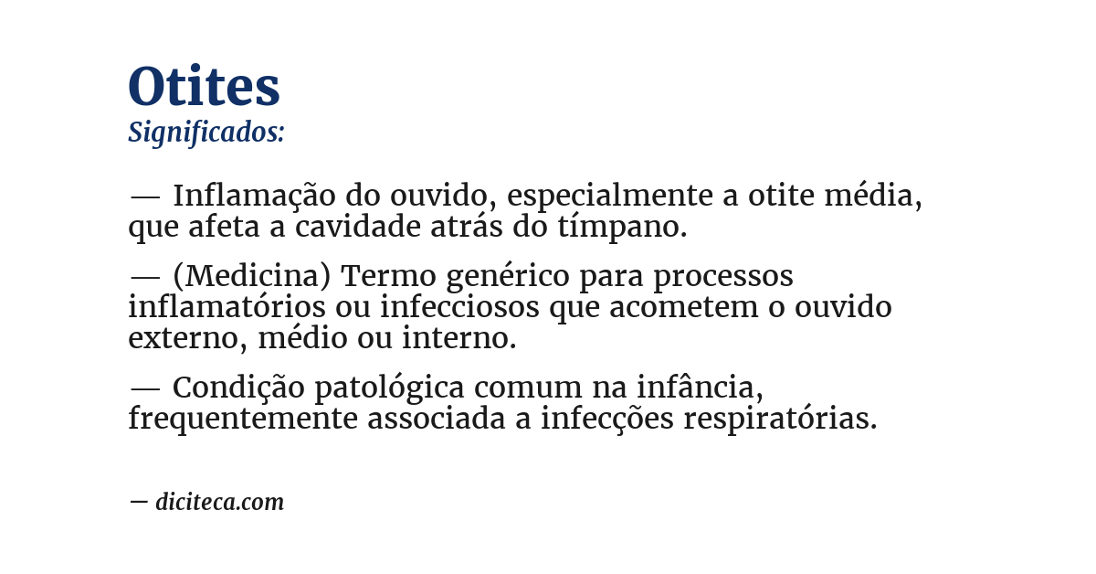 Significado de otites