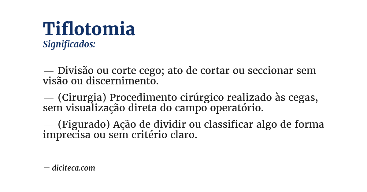 Significado de tiflotomia