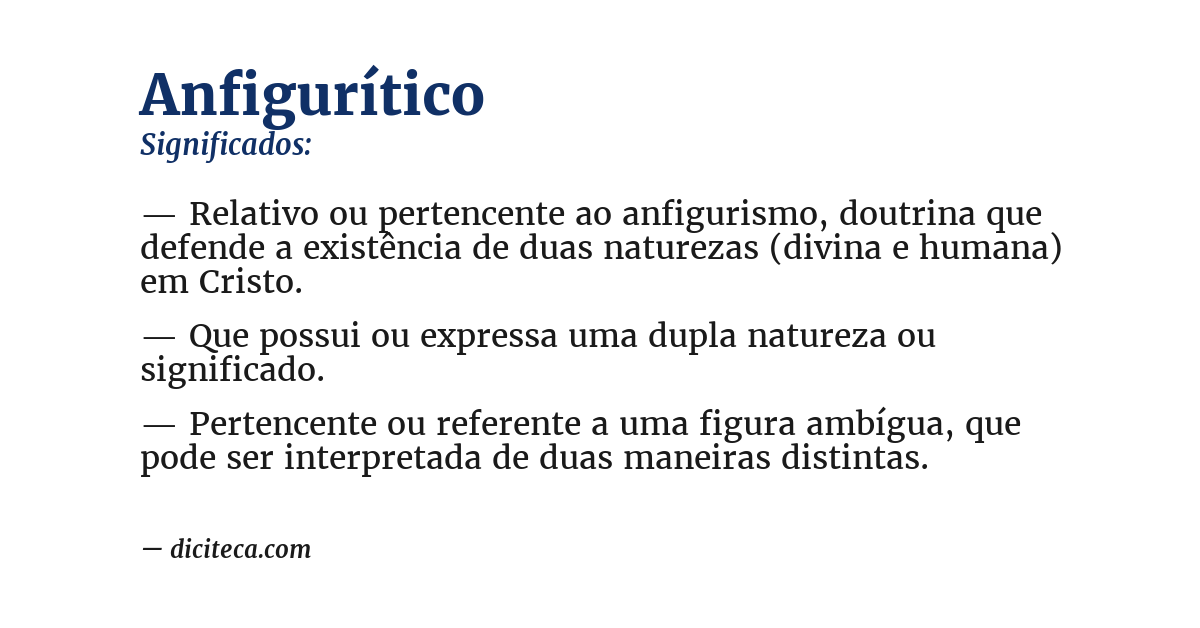 Significado de anfigurítico