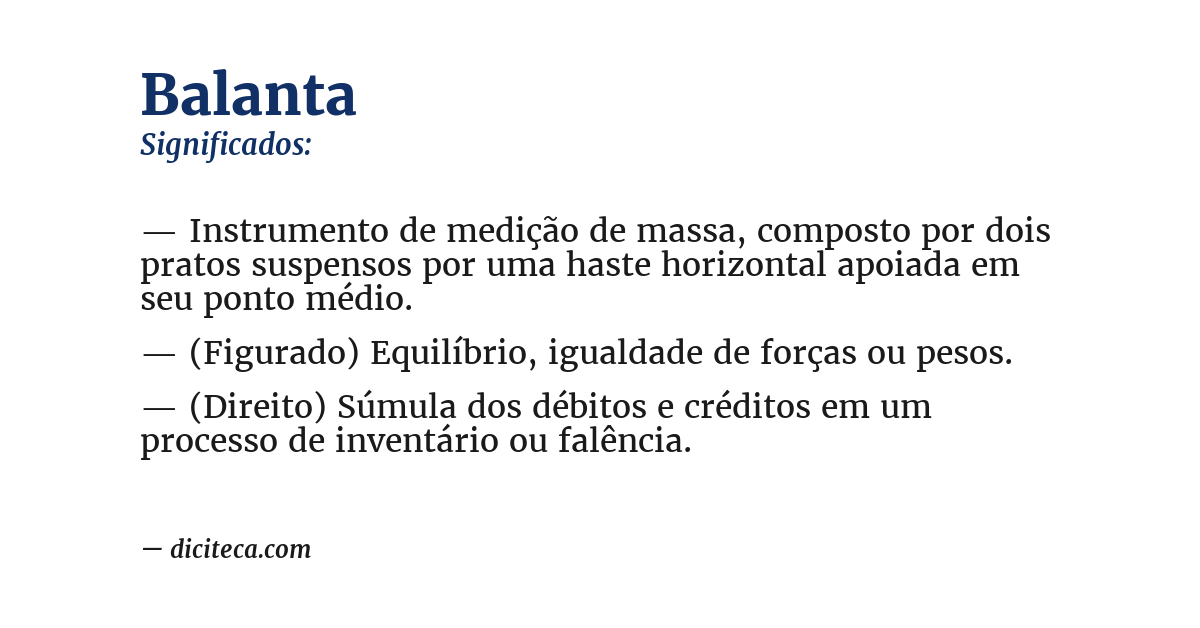 Significado de balanta