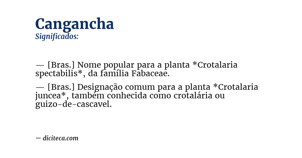 Significado de cangancha