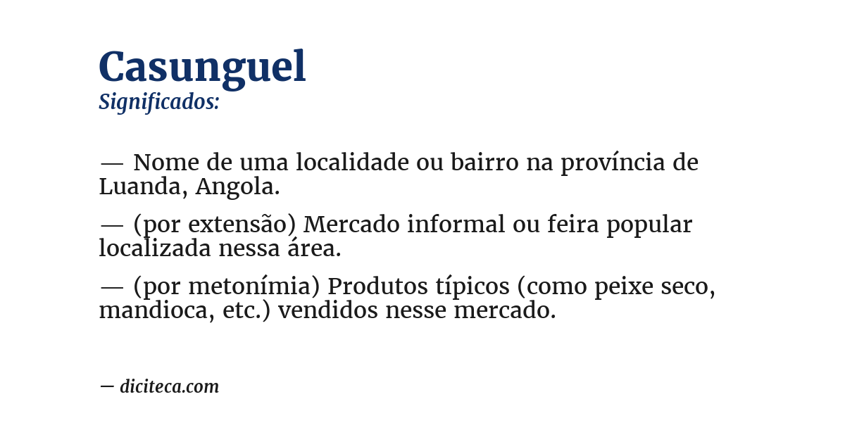 Significado de casunguel