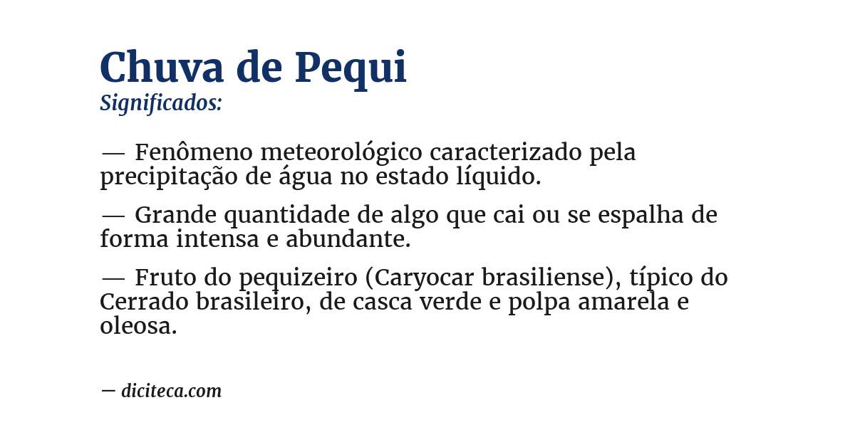 Significado de chuva de pequi