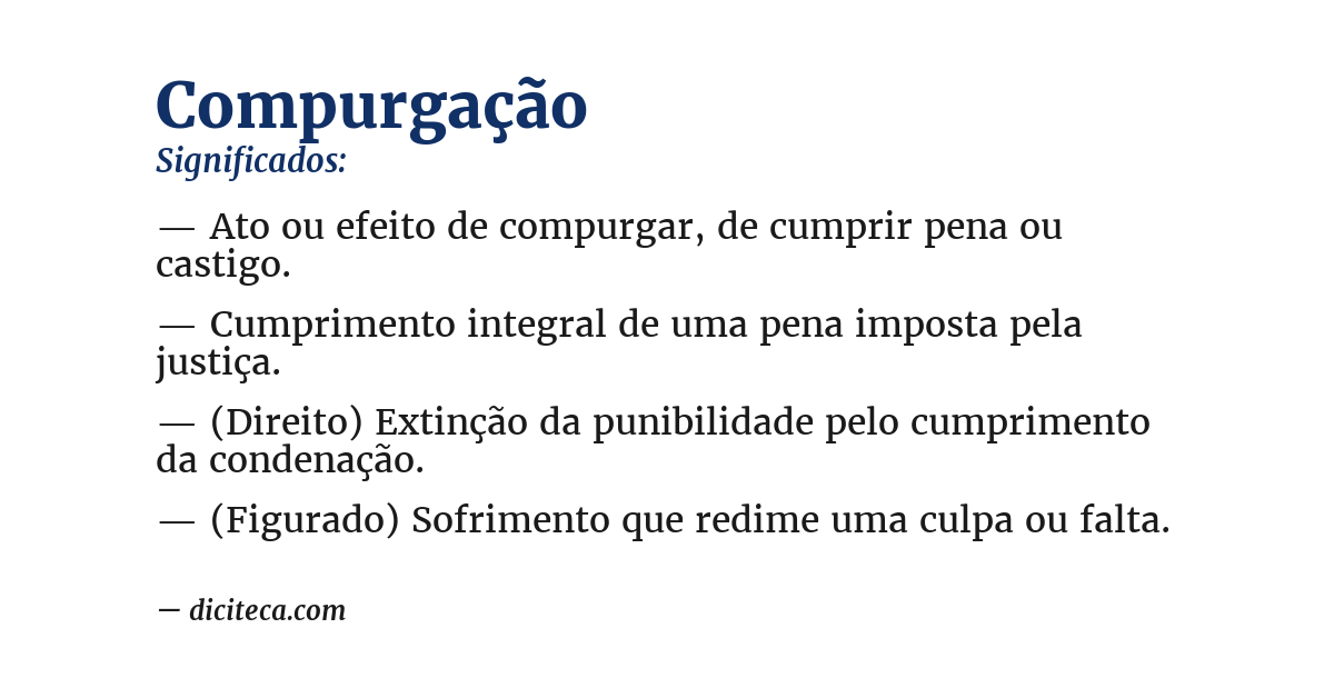 Significado de compurgação