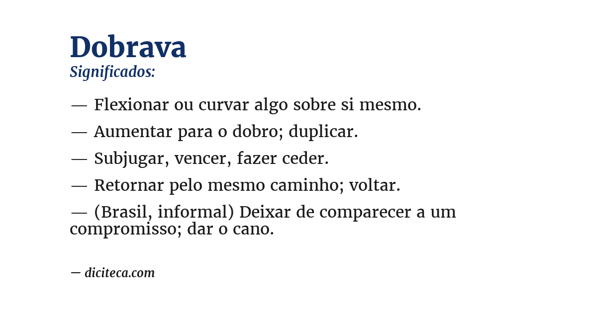 Significado de dobrava