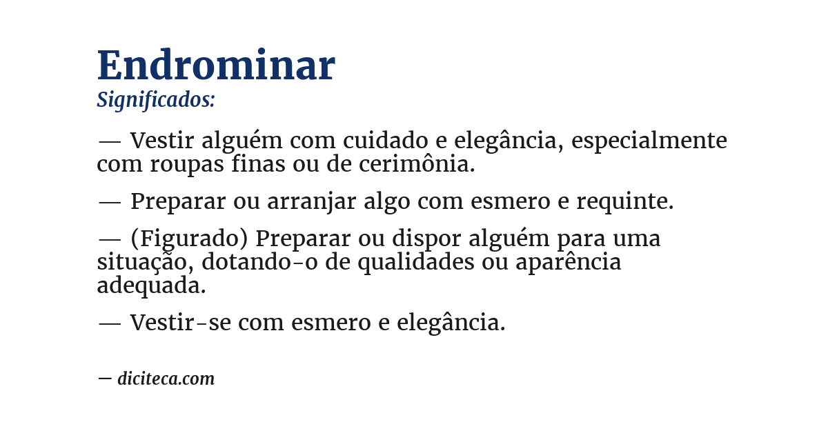 Significado de endrominar