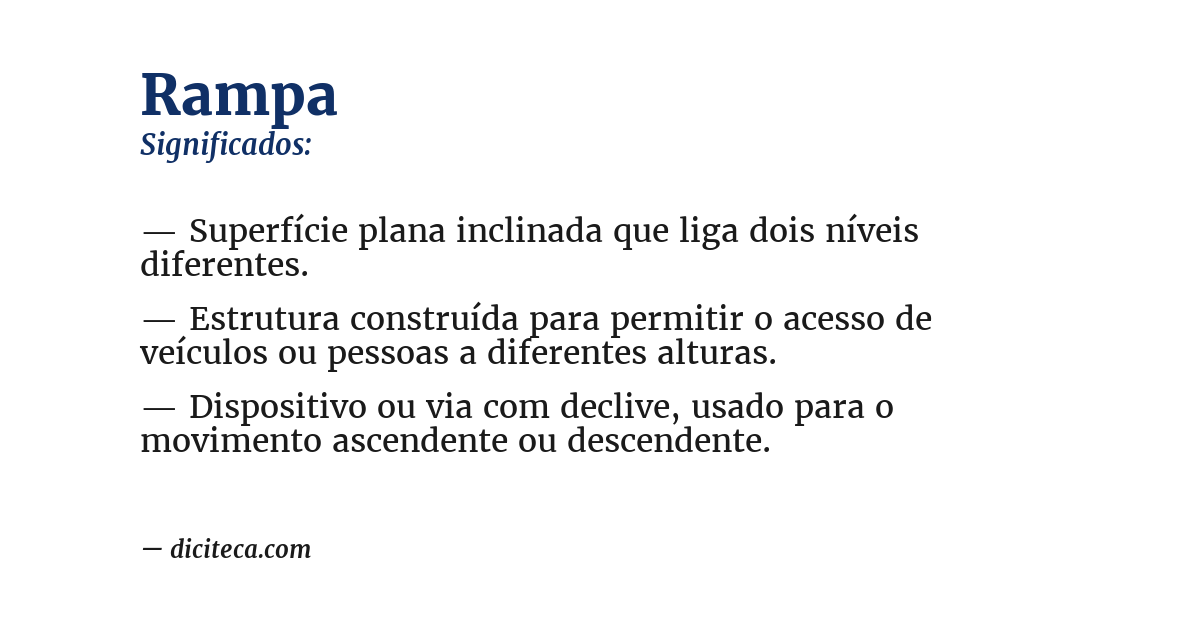 Significado de rampa