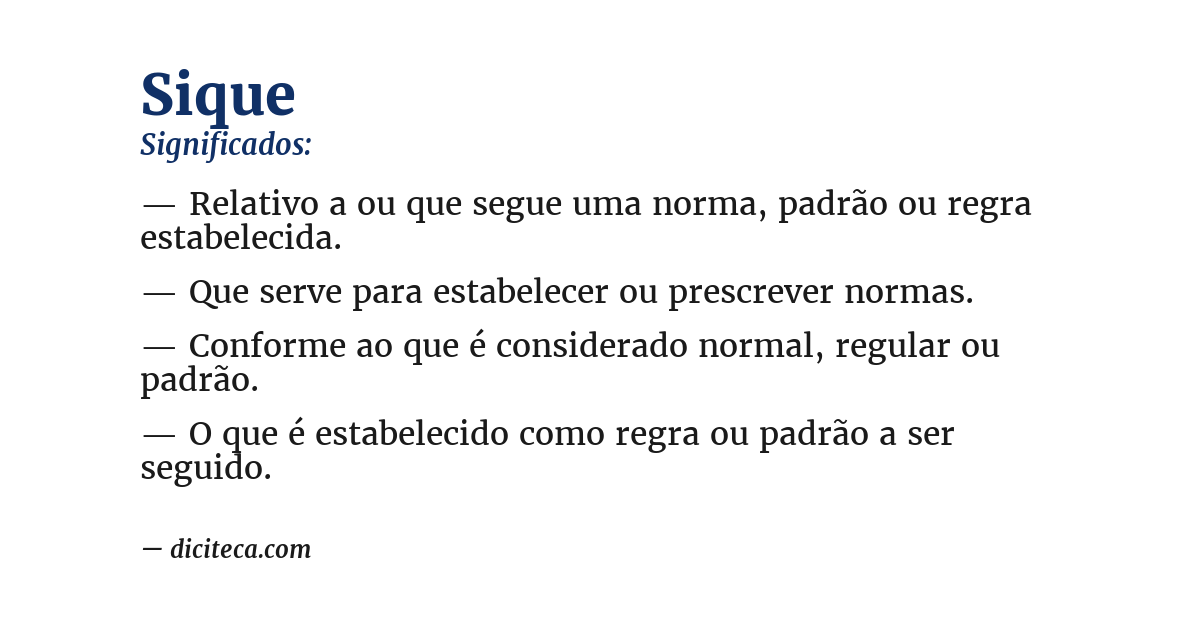 Significado de sique