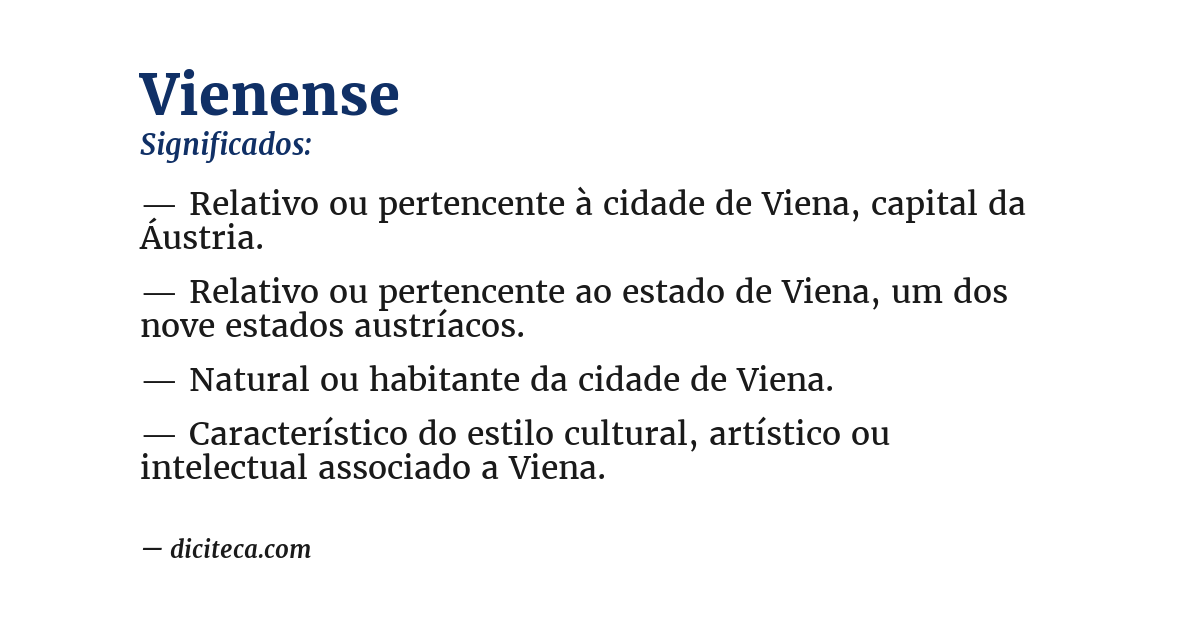 Significado de vienense