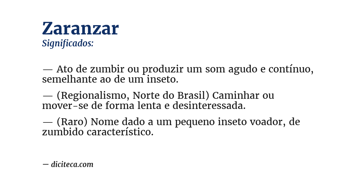Significado de zaranzar