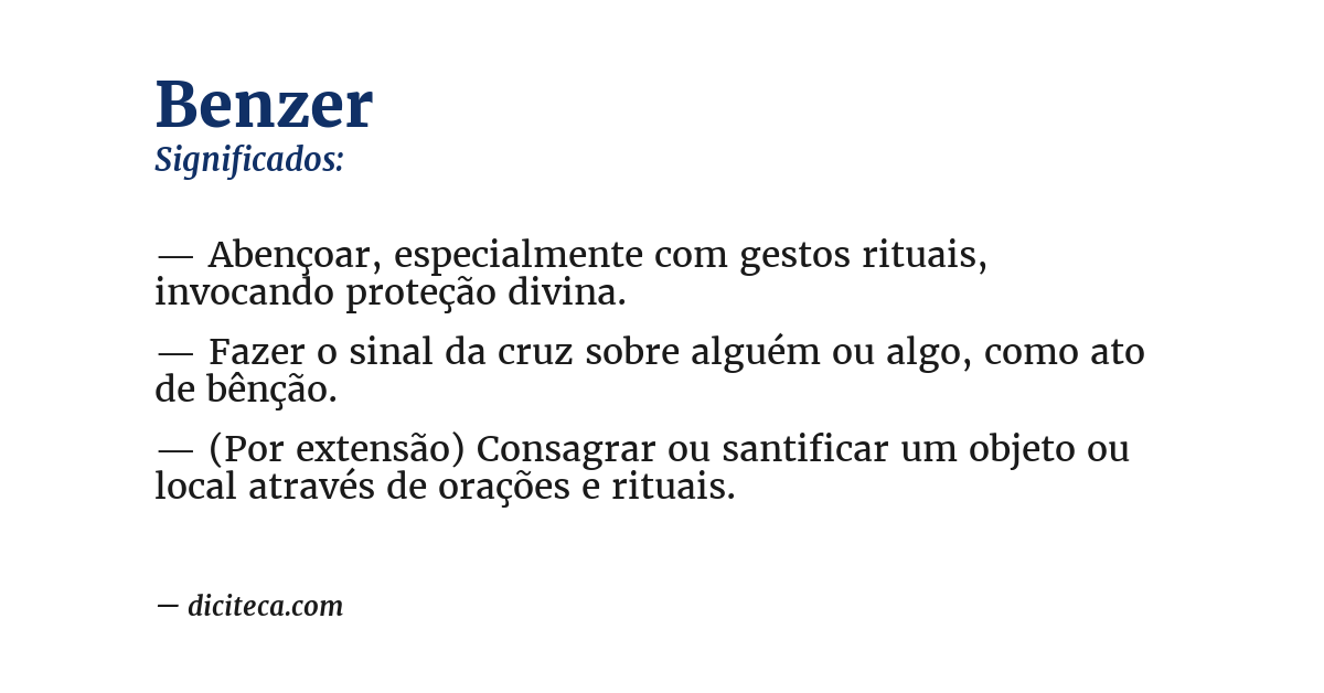 Significado de benzer