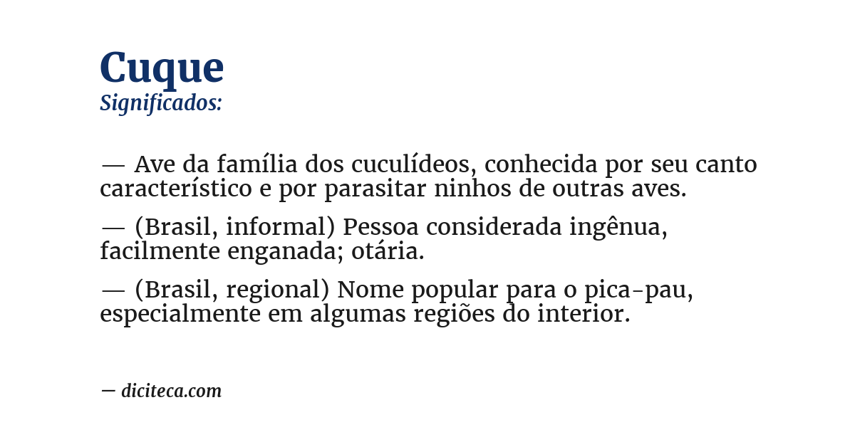 Significado de cuque