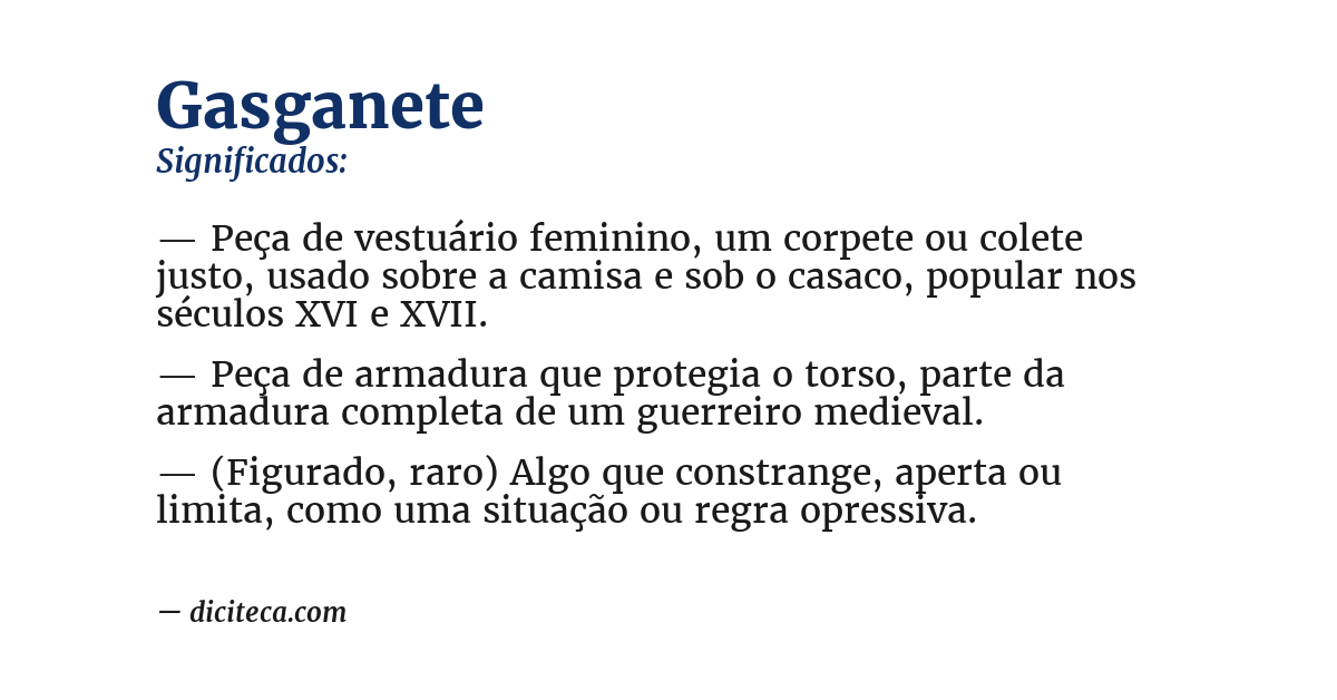 Significado de gasganete