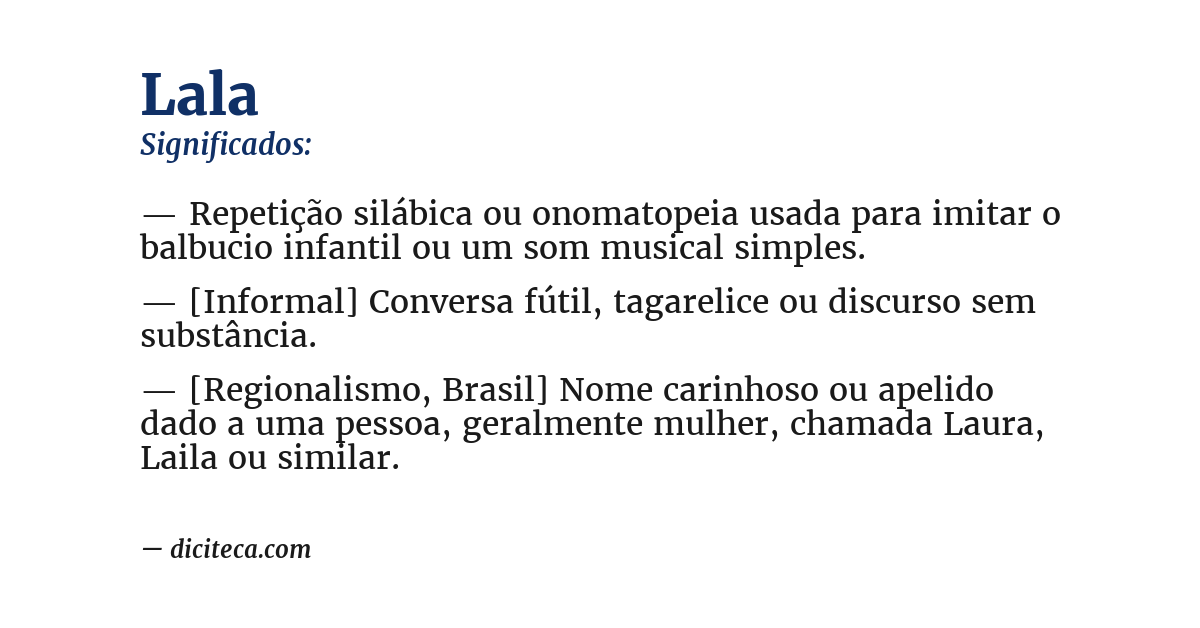 Significado de lala