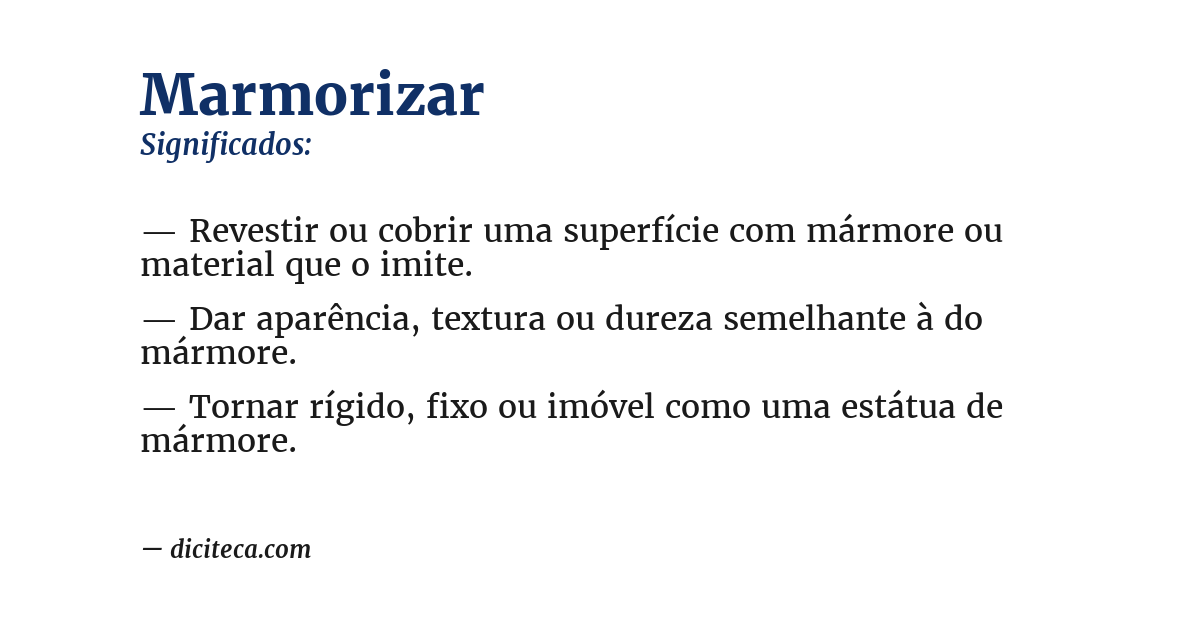 Significado de marmorizar