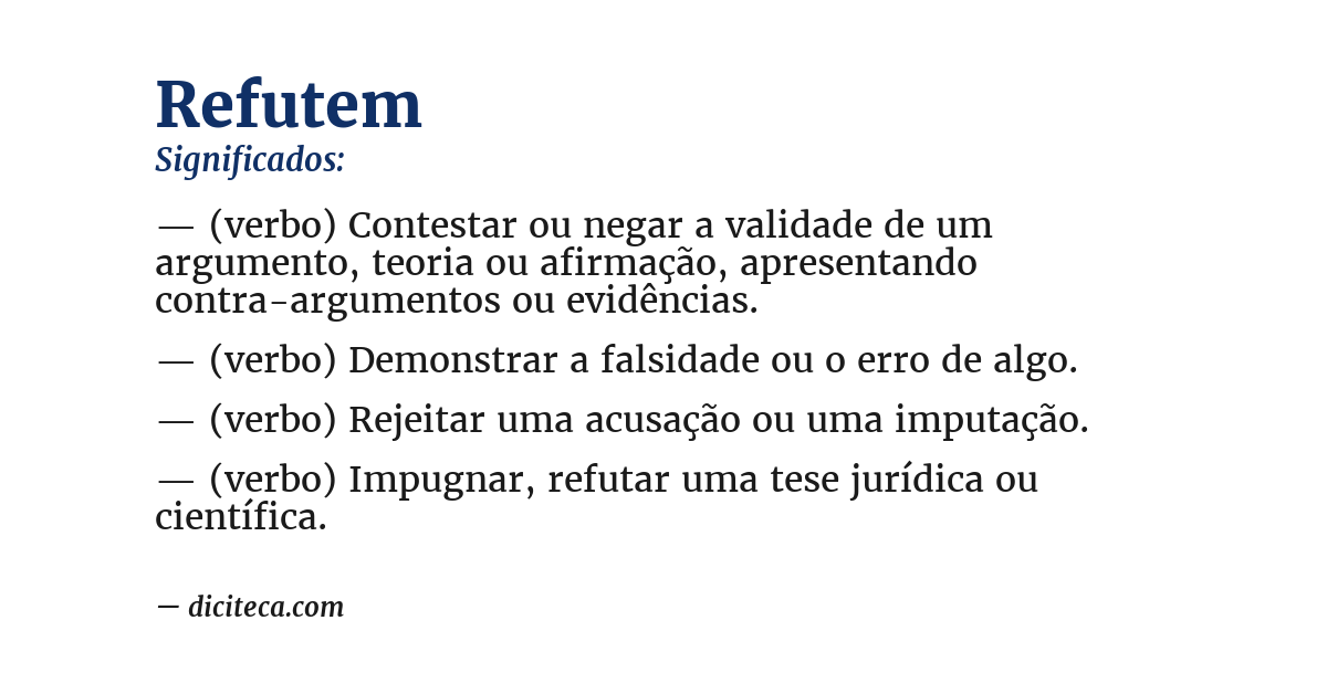 Significado de refutem