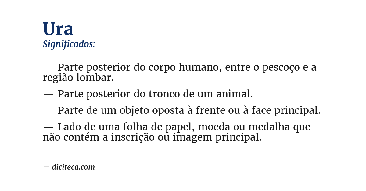 Significado de ura