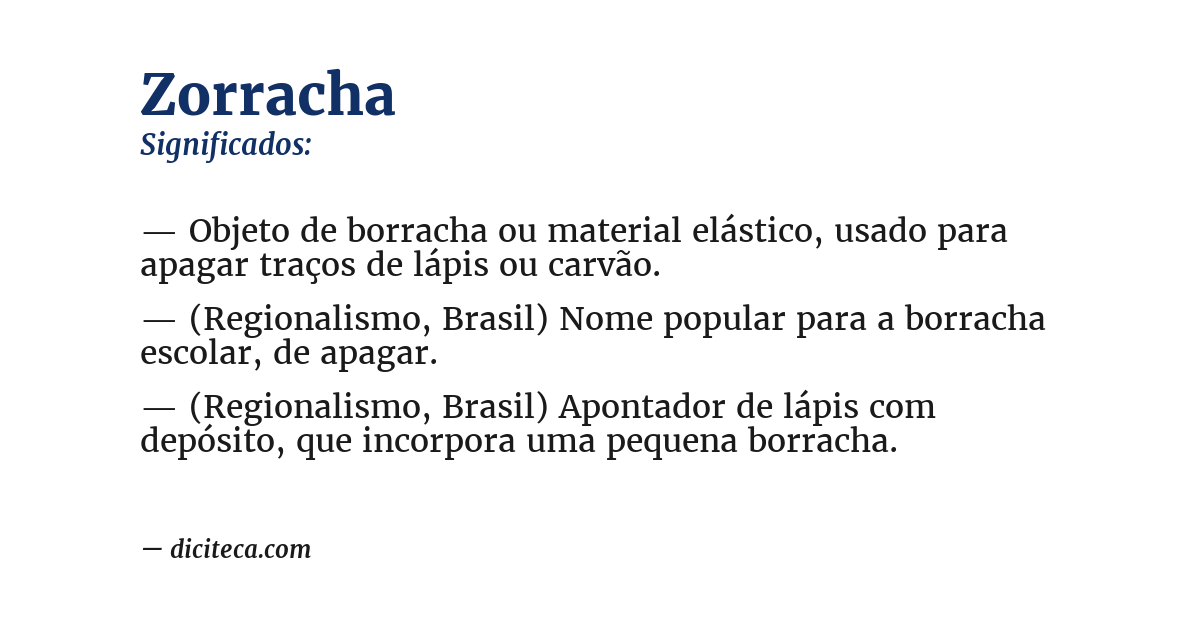 Significado de zorracha