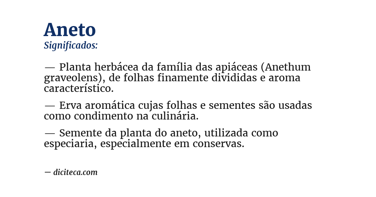 Significado de aneto