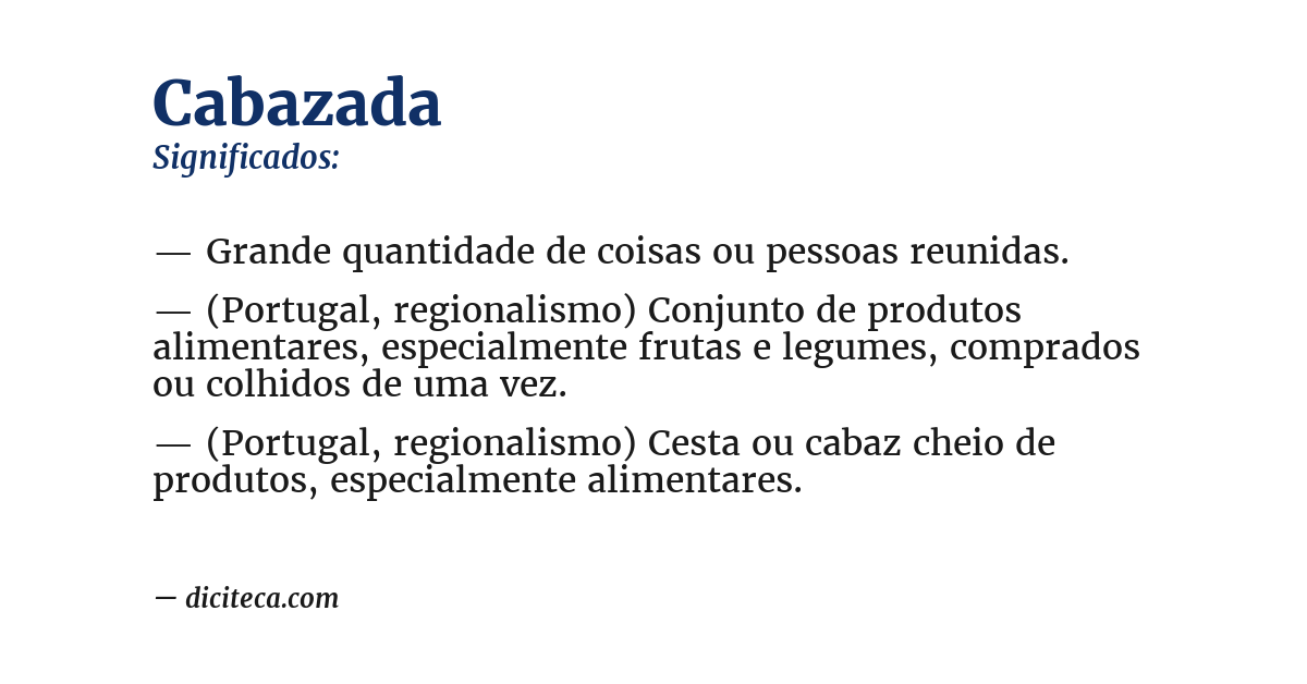 Significado de cabazada