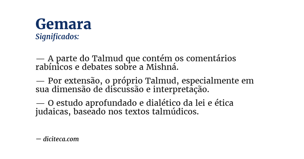 Significado de gemara