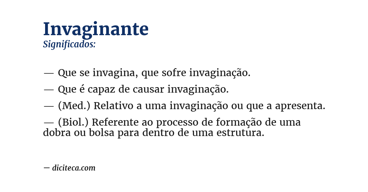 Significado de invaginante