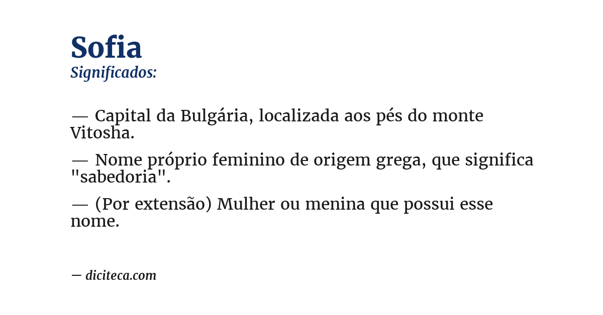 Significado de sofia