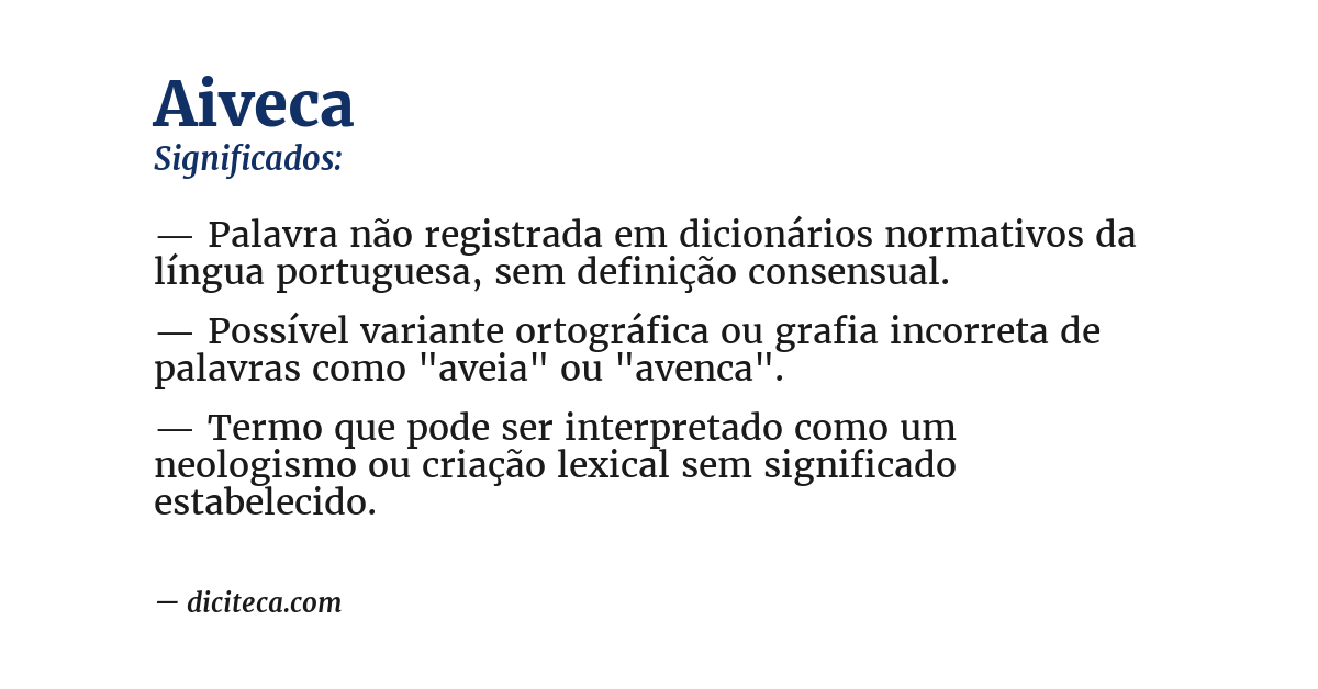 Significado de aiveca
