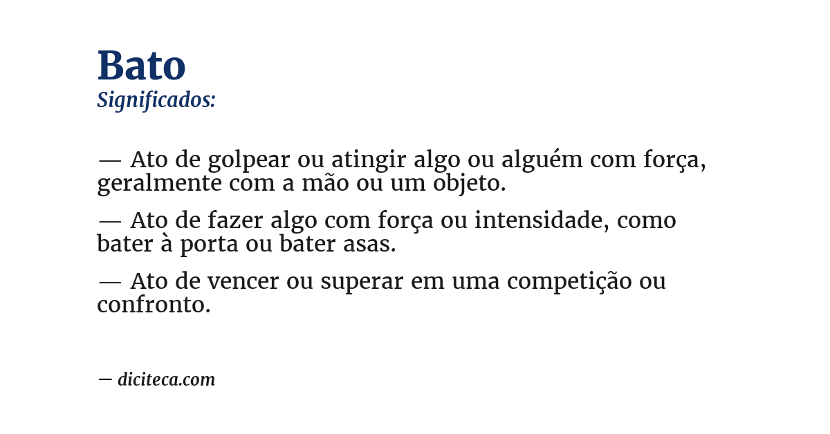 Significado de bato