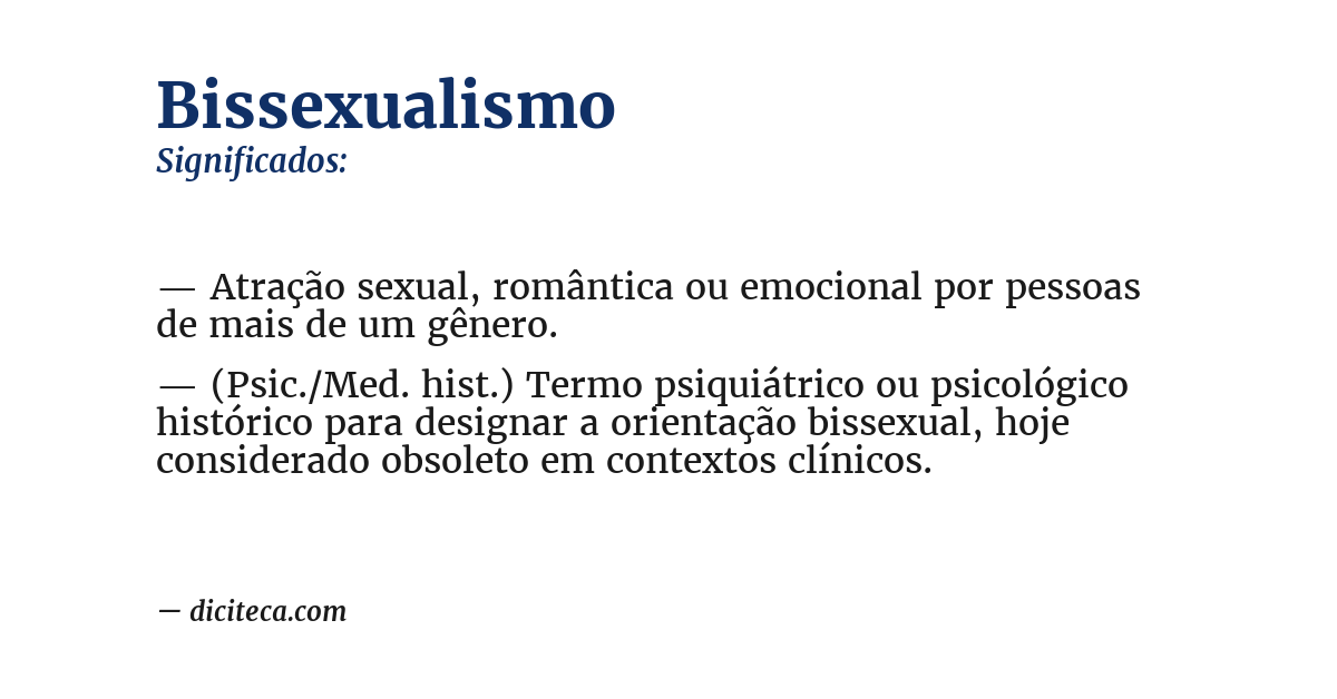 Significado de bissexualismo