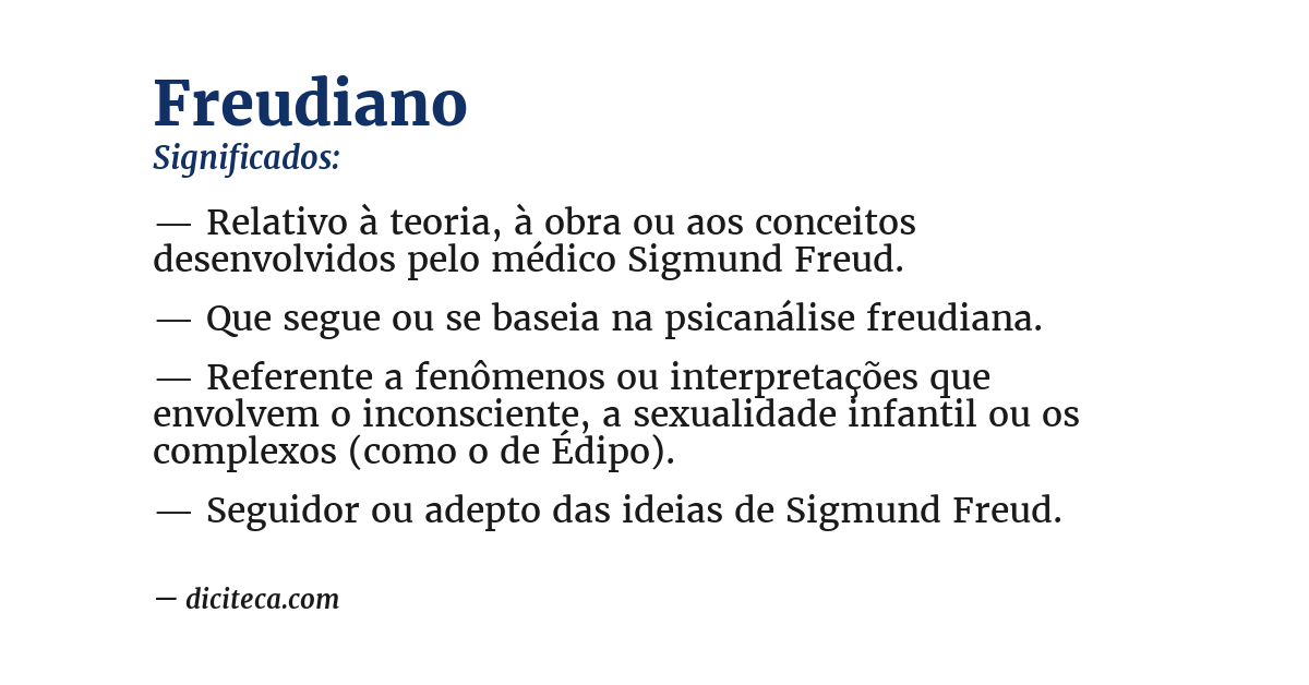 Significado de freudiano