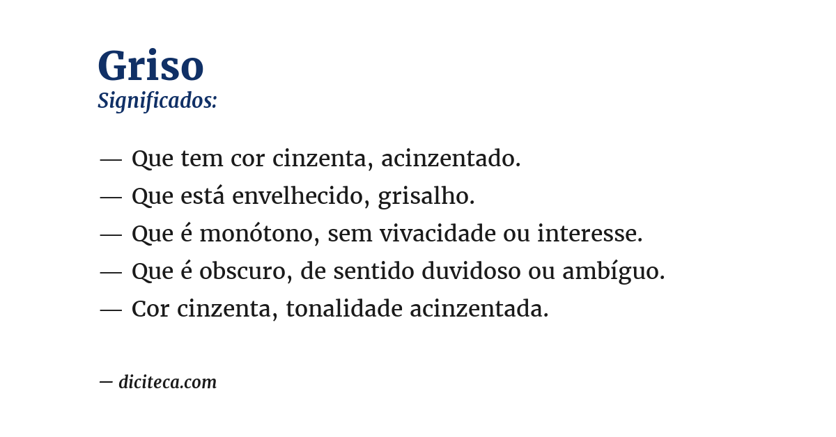 Significado de griso