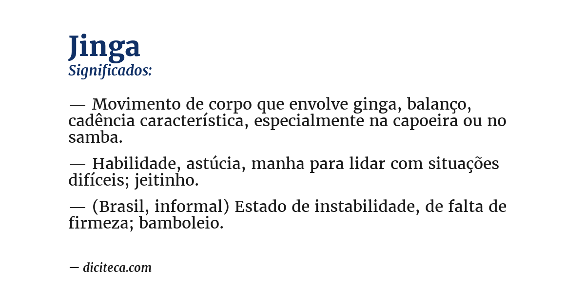 Significado de jinga