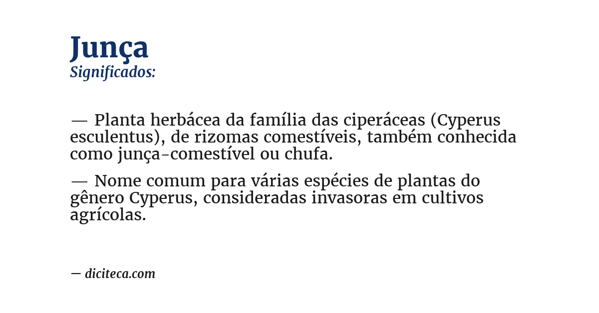 Significado de junça