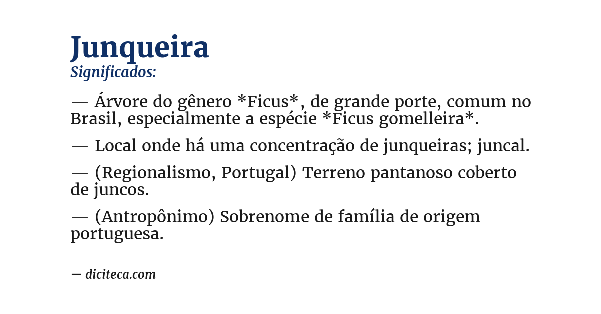 Significado de junqueira