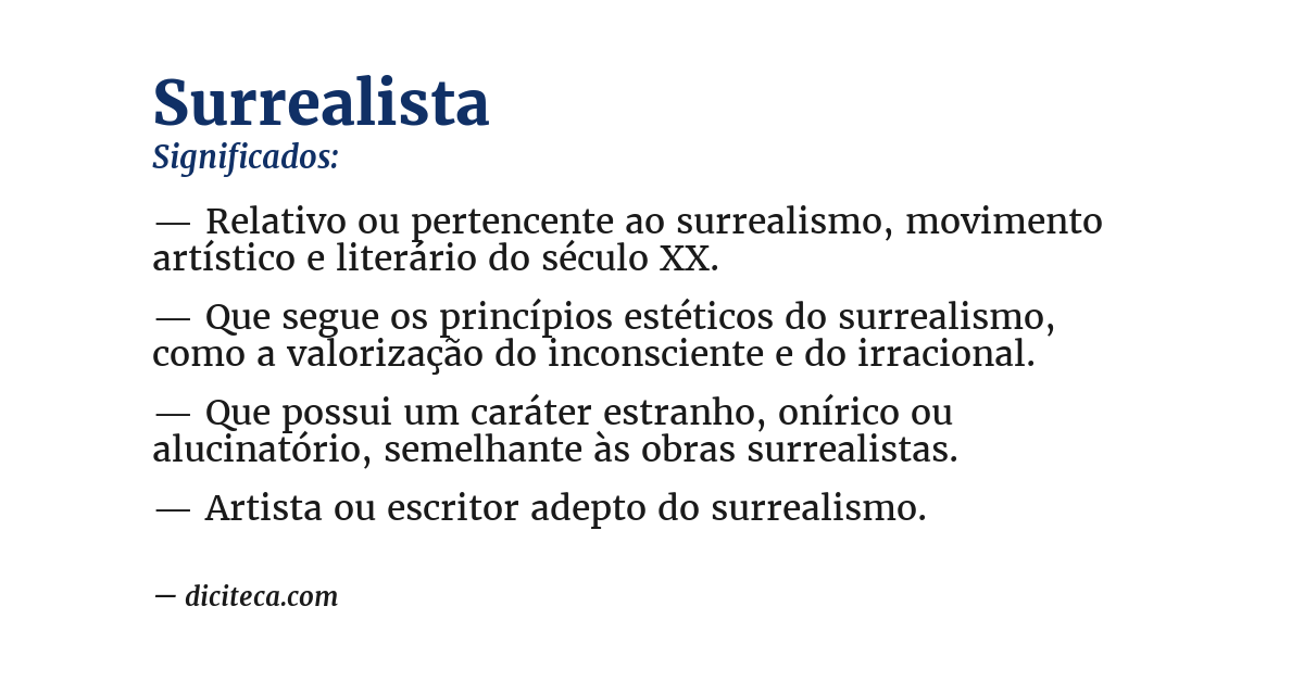Significado de surrealista