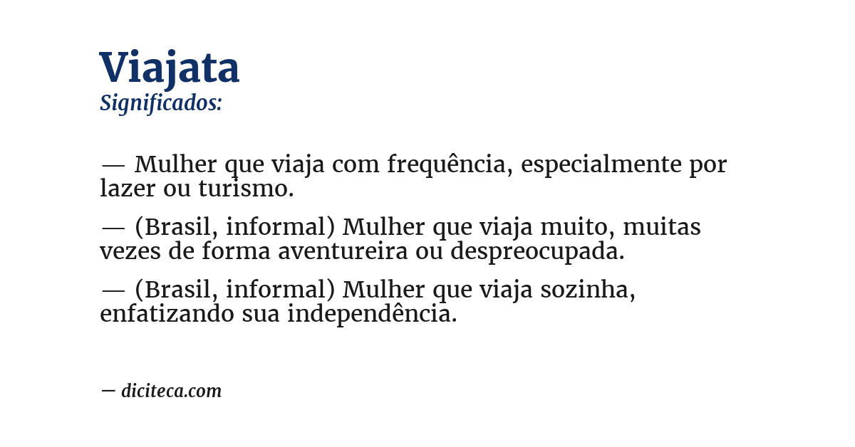 Significado de viajata