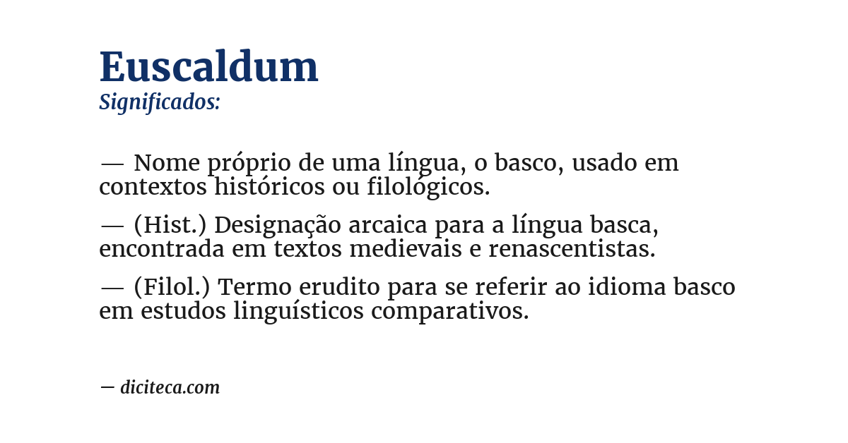 Significado de euscaldum