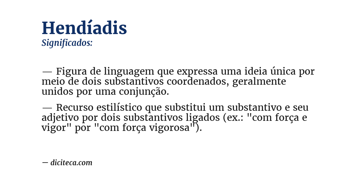 Significado de hendíadis
