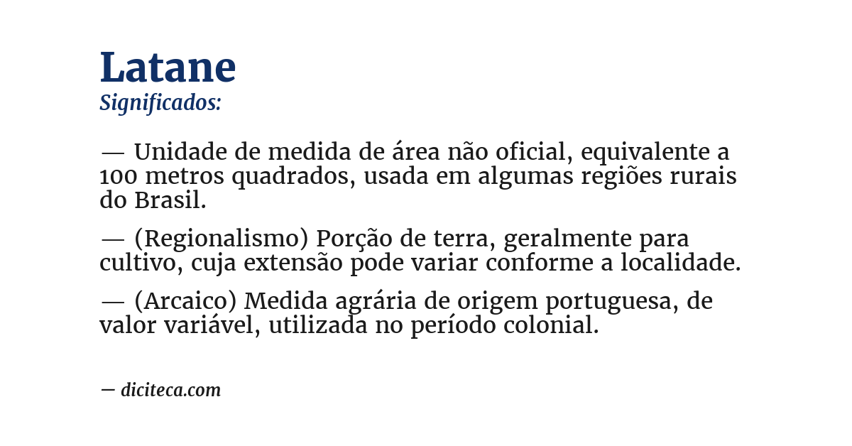 Significado de latane