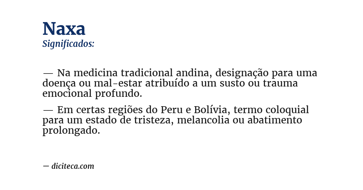 Significado de naxa