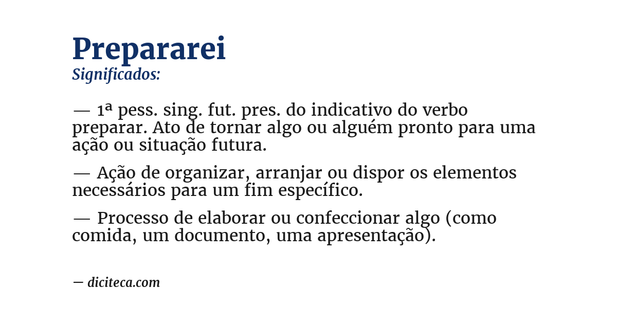 Significado de prepararei