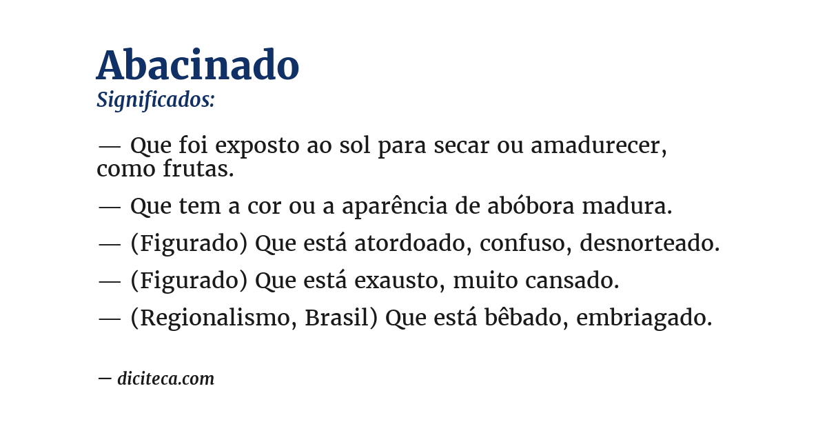 Significado de abacinado