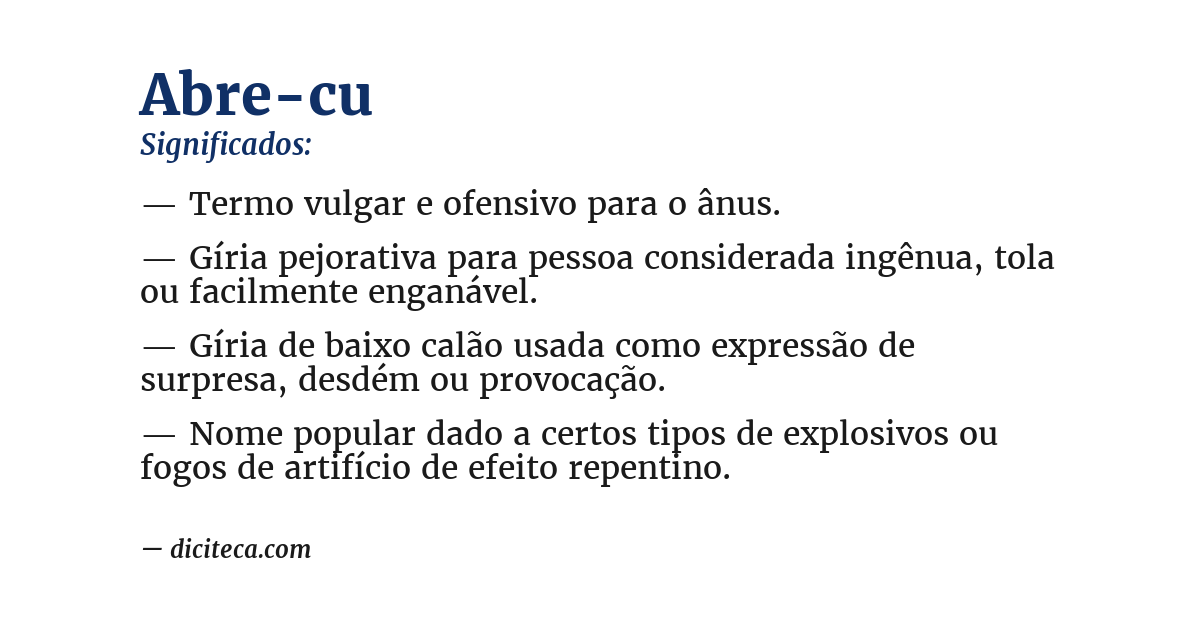 Significado de abre-cu